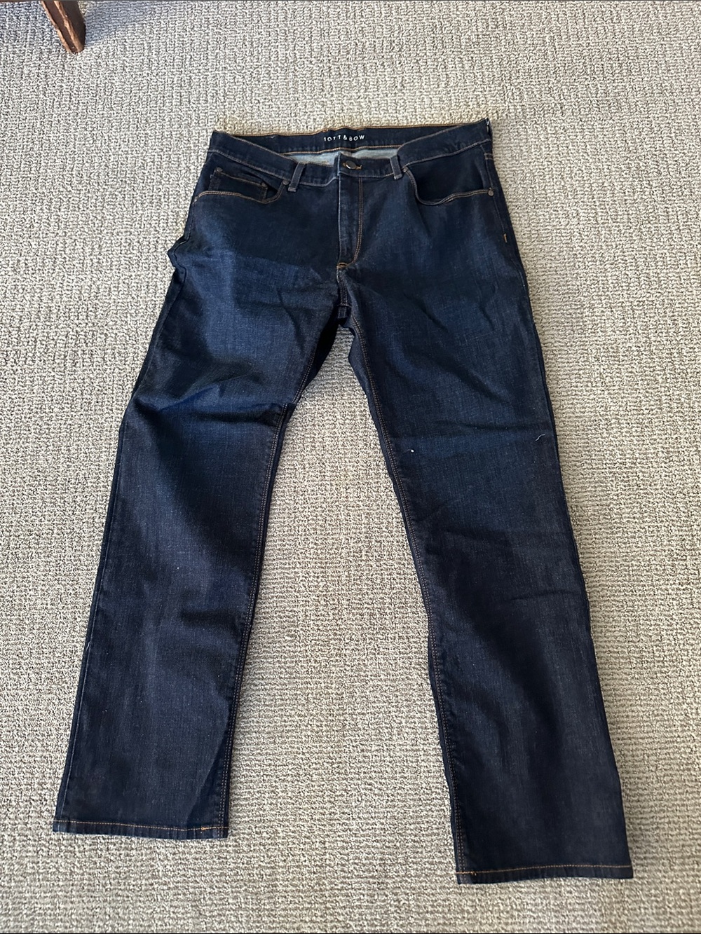 Men's Straight Jeans in Dark Indigo by Loft & Low